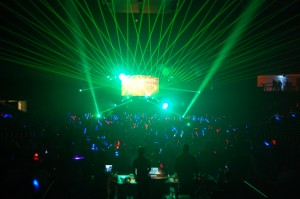 A College Glow Party Combines Audio, Lighting and Special Effects