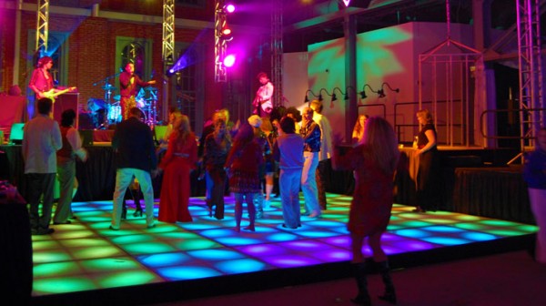 Disco Concert Using an LED Dance Floor