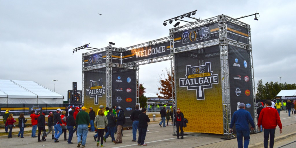 Entry Gantry at College Football Championship Tailgate Event