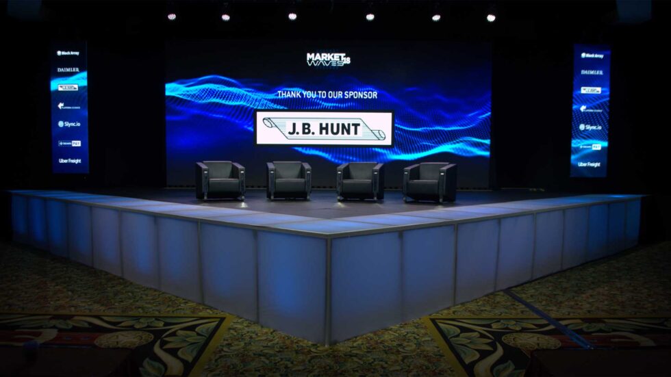 Using Triangular Stage Thrusts for Corporate Events | In Depth Events